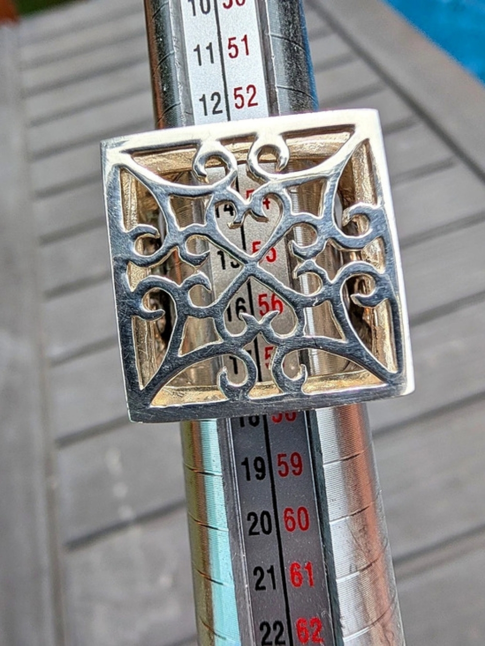 Openwork Ring in Sterling Silver Size 7.5